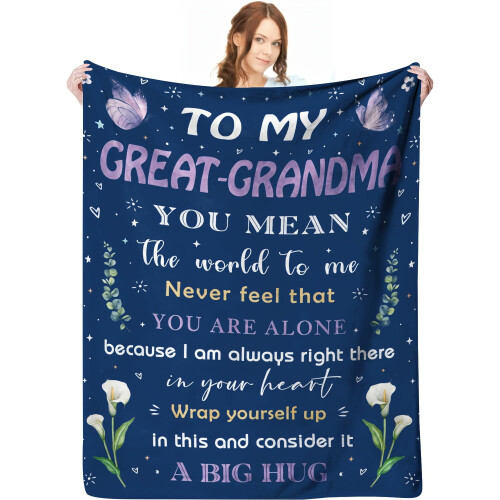 Knitted Polyester Throw Blanket 65x80 inches Floral
