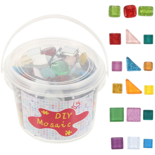Multi Colored Glass Mosaic Kit for DIY Home Decor