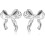 Gold Silver Bow Stud Earrings for Women Sensitive Ears 1