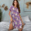 Camicia da notte da donna morbida a maniche corte, lunghezza al ginocchio, con bottoni. 5