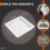 Reusable Concrete Stepping Stone Molds Square and Bit 2