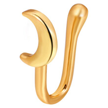 U-shaped nose clip copper with zircon stars love crown
