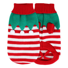 Dog Sweater Red Snowman Design for Small Dogs and Cats