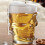 Beer Mug Drinking Glasses with Handle Set of 2 Heavy Base 8