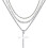 Cross Necklace Set Stainless Steel 3 pcs 1