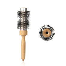 Round Metal Hairbrush for Blow Drying Long Hair