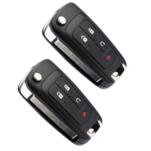Replacement Remote Key Fob with Chip 4-Button