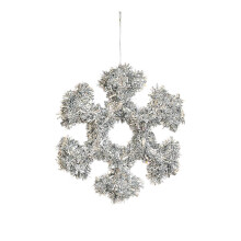 Christmas Decoration Ornaments Silver 12 pcs