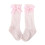 Baby Socks Soft Cotton Lace Bow Pink One Size 1