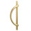 Gold Cabinet Pulls Half Moon Shape 2 pcs 1