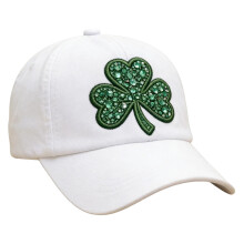 St Patrick's Day Baseball Cap Clover Design Adjustable