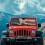 Deer American Flag Windshield Sun Shade for Jeep Wrangler 3