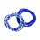 Waist Bead Chain Bohemian Navy Blue 2 pcs 4