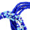 Waist Bead Chain Bohemian Navy Blue 2 pcs 6