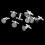 Men's Cufflinks with Backs 15mm 10 Pieces 6