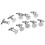 Men's Cufflinks with Backs 15mm 10 Pieces 3