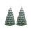 Flameless LED Christmas Tree Candles Green 2 Pcs 1