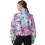 Women's Oversized Cropped Quarter-Zip Sweatshirt with 2