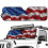 3D American Flag Windshield Sunshade for Jeep Wrangler 2