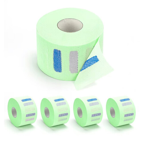 Disposable Barber Paper Neck Strips Stretchy 5 Rolls
