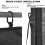 Mosquito Netting for Gazebo Patio 4-Panel Black 4