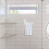 Bathroom Tissue Holder Wall Mount Suction Cup White ABS PVC 2