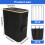 Foldable Kitchen Recycling Bin 140L with Lid and Removable 3