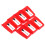 Vinyl Record Player Needle Stylus Red 7 pcs 1
