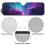 Foldable Purple Galaxy Windshield Sun Shade for Jeep 6