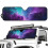 Foldable Purple Galaxy Windshield Sun Shade for Jeep 2