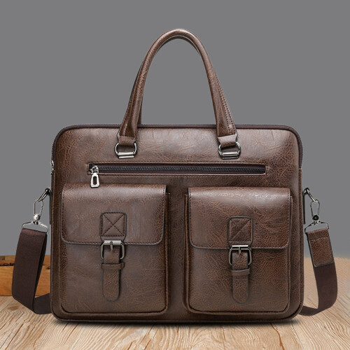 Heren crossbodytas van echt leer (1 stuk) 1
