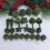 Flocked Christmas Ornaments Green 24 Pack 5
