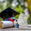 Graduation Desktop Ornament Heart-Shaped Acrylic Blue 1pc 5