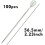 Teardrop Pearl Sewing Pins Silver 100PCS 2 inch 2