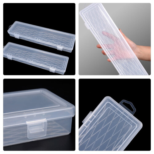 Bead Organizer Case Transparent Plastic 12 Compartments 1