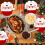 Christmas paper plates Santa pattern 40 pcs 6