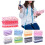 Knitting Cotton Fabric Bundle Purple Patchwork Squares 7PCS 5