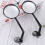 Cycling Rear View Mirror Convex Black 4 pcs 6