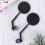 Cycling Rear View Mirror Convex Black 4 pcs 8