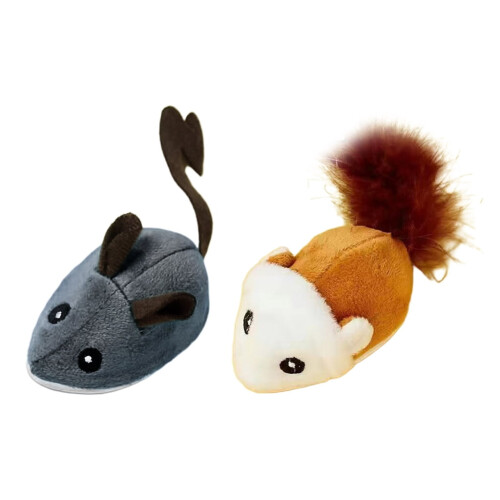 HIABIO Interactive Cat Toy Electric Mouse Teaser 1 Pack 1