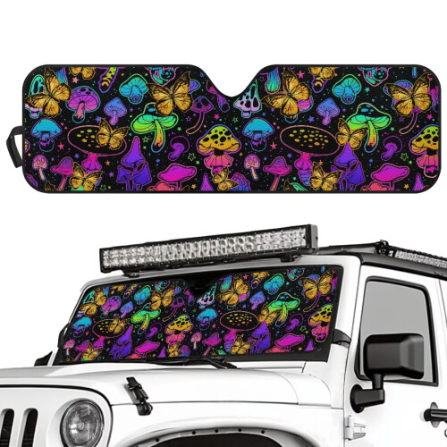Foldable Windshield Sun Shade for Jeep Wrangler JL/JLU & 1