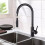 Kitchen Pull-Out Faucet 304 Stainless Steel Hot Cold Water 2