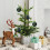 Green Flocked Christmas Balls Tree Decoration Set 12 Pack 6