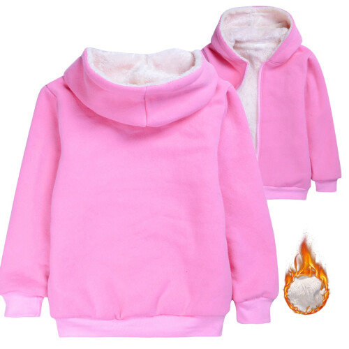 Giacca con cappuccio e cerniera per bambina, rosa, 4-5 anni 1