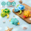 Bath Toy Set Animal Clockwork Floating Toy 4 Pack Turtle 7