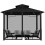 Mosquito Netting for Gazebo Patio 4-Panel Black 1