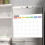 Magnetic Fridge Calendar Whiteboard Monthly Chart with 4
