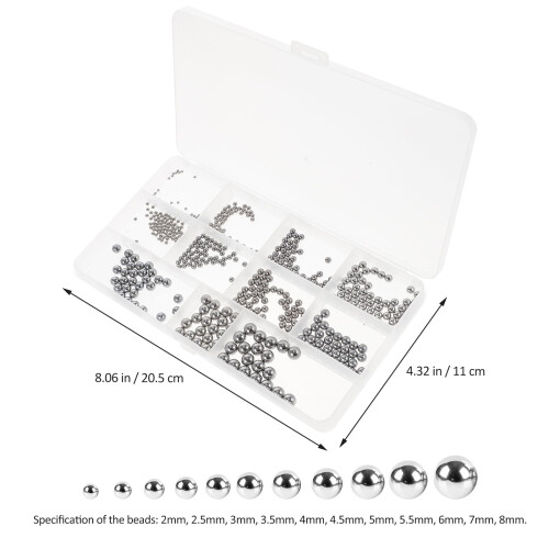 Steel Bearing Balls Assortment 510 pcs 2
