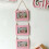 Wood Triple Photo Frame Pink Wall Display 1 Set 7