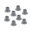 Shower Chair Feet Gray Rubber Tips 8 Pack 2